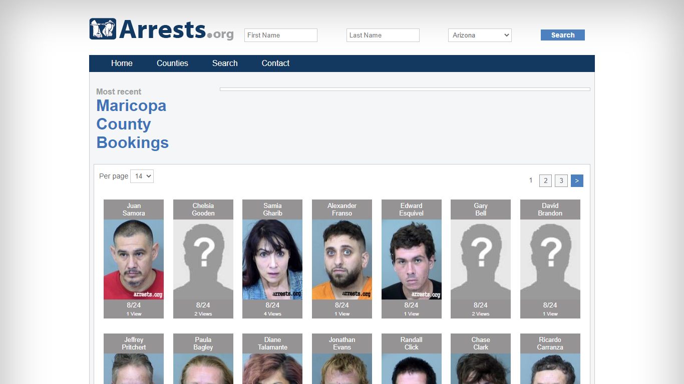 Maricopa County Arrests and Inmate Search